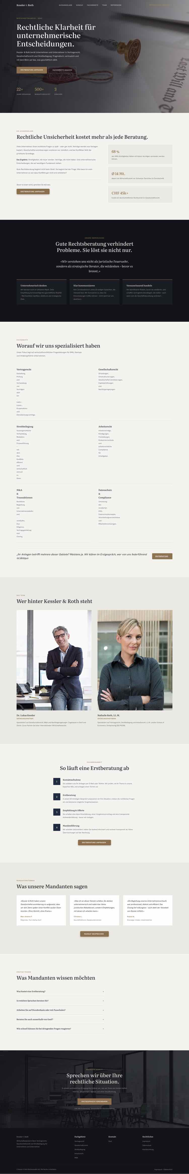 Anwaltskanzlei mit klarer Mandanten-Architektur und sortiertem Erstgespräch-Funnel